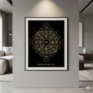 Numerology Wall Art / Poster